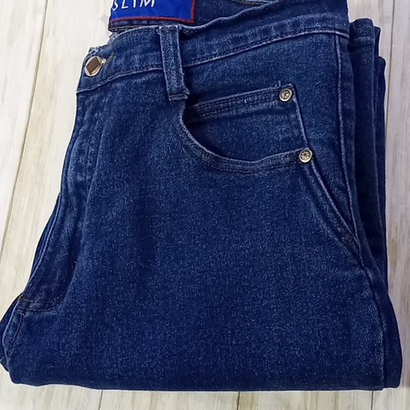 Posted Slim Fit Straight Leg Blue Jeans Size 9/10 Long - Picture 5 of 16